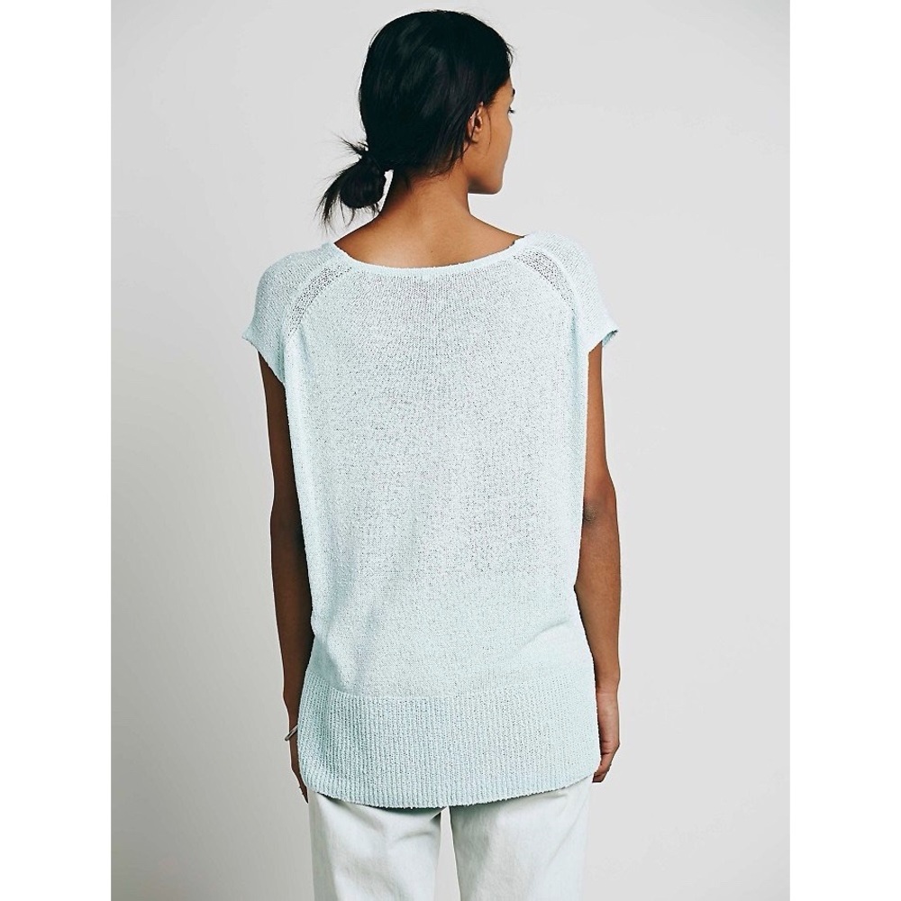 Free People Mint Sleeveless Tunic Sweater - Picture 4 of 7